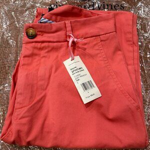 Vineyard Vines Size 4 Just Peachy Mid Rise Vintage Chino